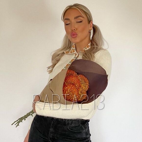 ZARA JACQUARD KNIT TOP  - Picture 4 of 10